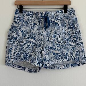 Palm Rio Blue Tropical Size Small Shorts